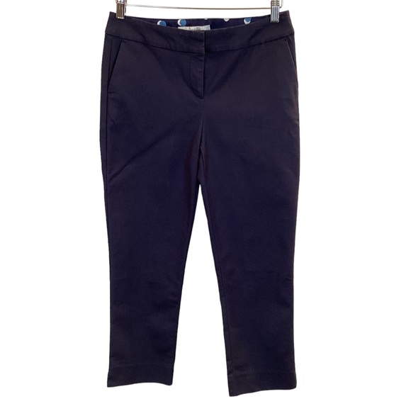 Boden Capri Navy Cotton Stretch  Pant - Picture 1 of 10